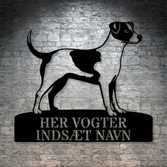Unik Dansk-Svensk Gårdhund hundeskilt metal navneskilt