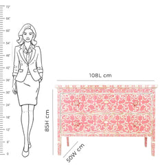 Mother Of Pearl Inlay Chest of 2 Drawers