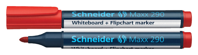 Schneider - Whiteboardmarker maxx 290 2-3mm rood | 10 stuks