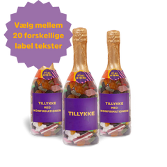 Champagneflaske med Bland Selv Slik