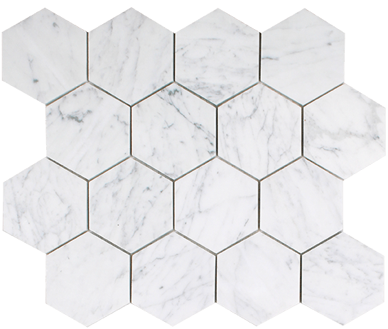 Tesoro Venatino Goia 3" Hexagon 10.75" x 12.5" Stone Mosaic
