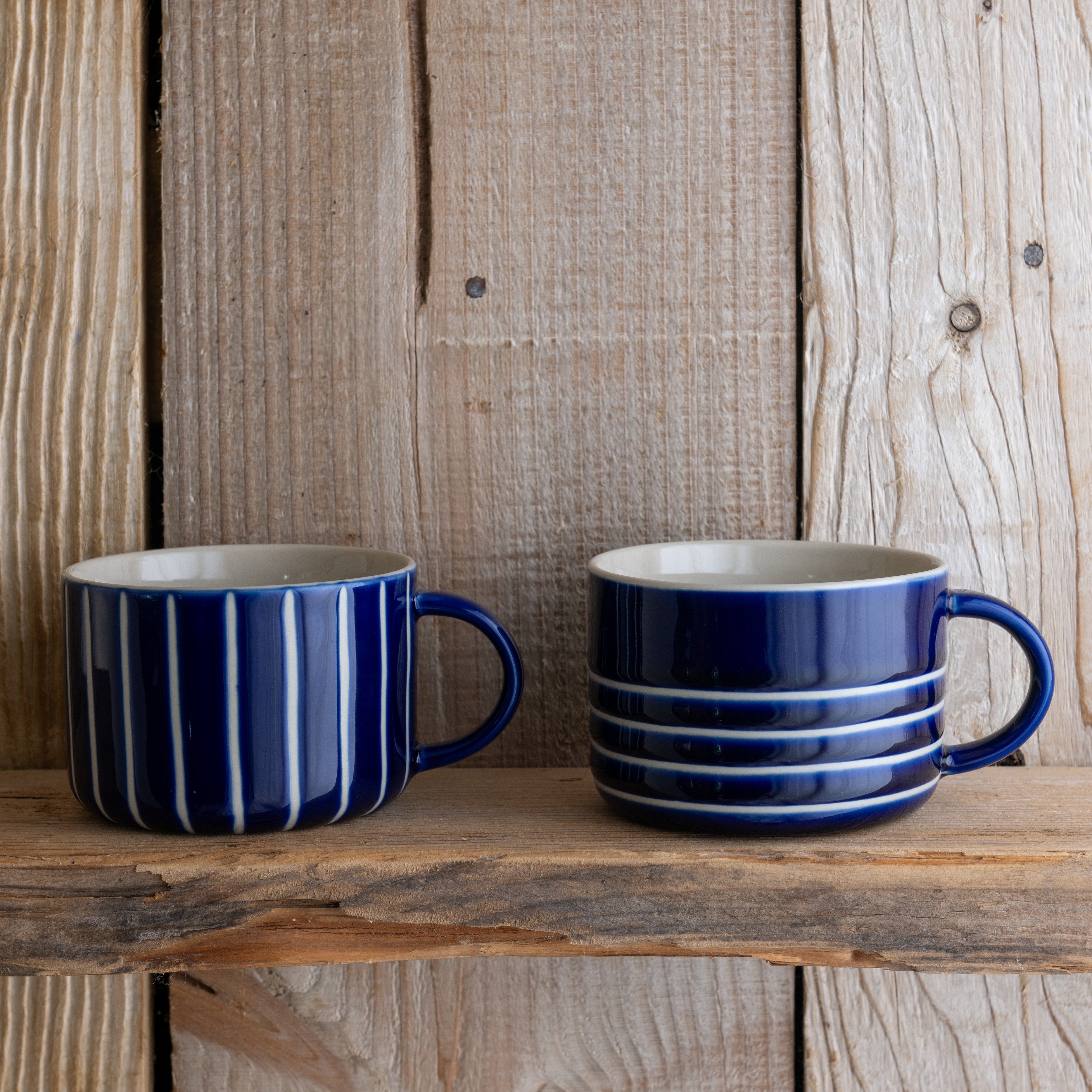 Vervain Mug - Large - Indigo Blue - Set of Two - Kindred Mugs