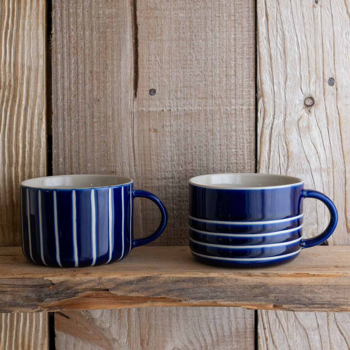 Vervain Mug - Large - Indigo Blue - Set of Two - Kindred Mugs