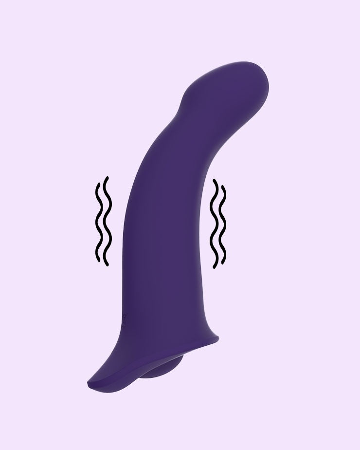 Purple | ComZe Vibe Strap-on Dildo
