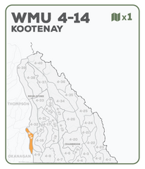 WMU 4-14 Kootenay Region - Hunting Topo BC - Backroad Maps