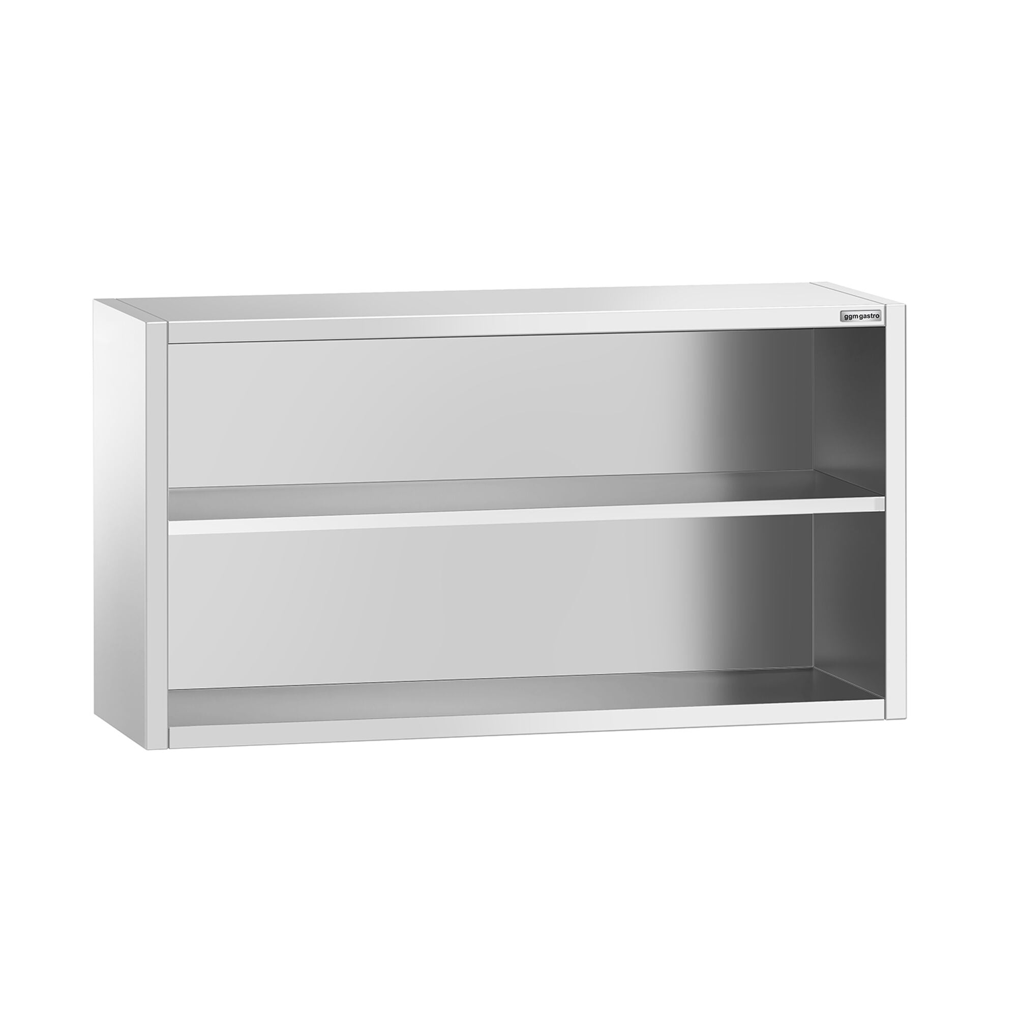 Szafka wisząca ze stali nierdzewnej PREMIUM - 1400 x 400 mm - bez drzwi przesuwnych - wysokość 800 mm