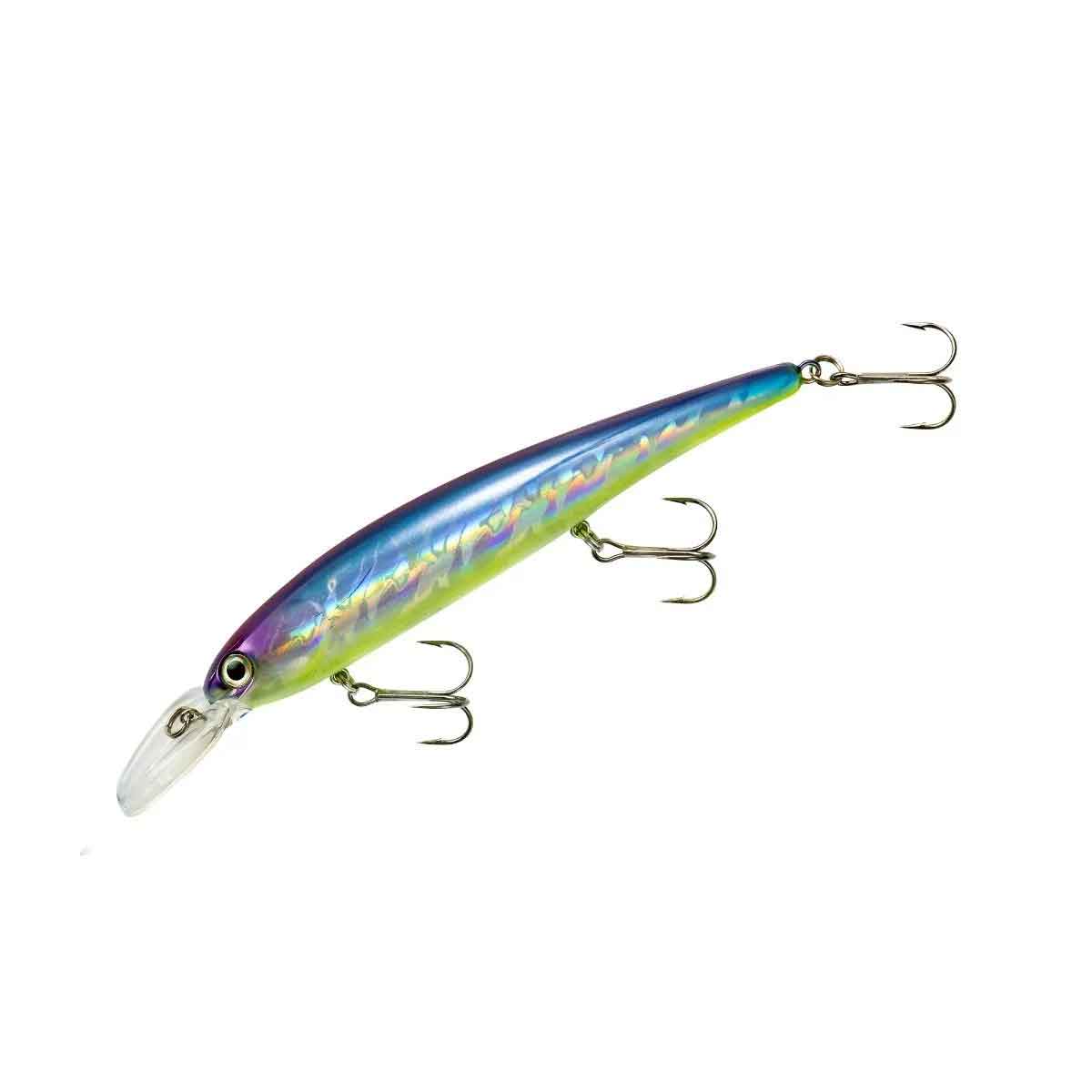 Bandit Walleye Shallow lure showing treble hooks and eye detail