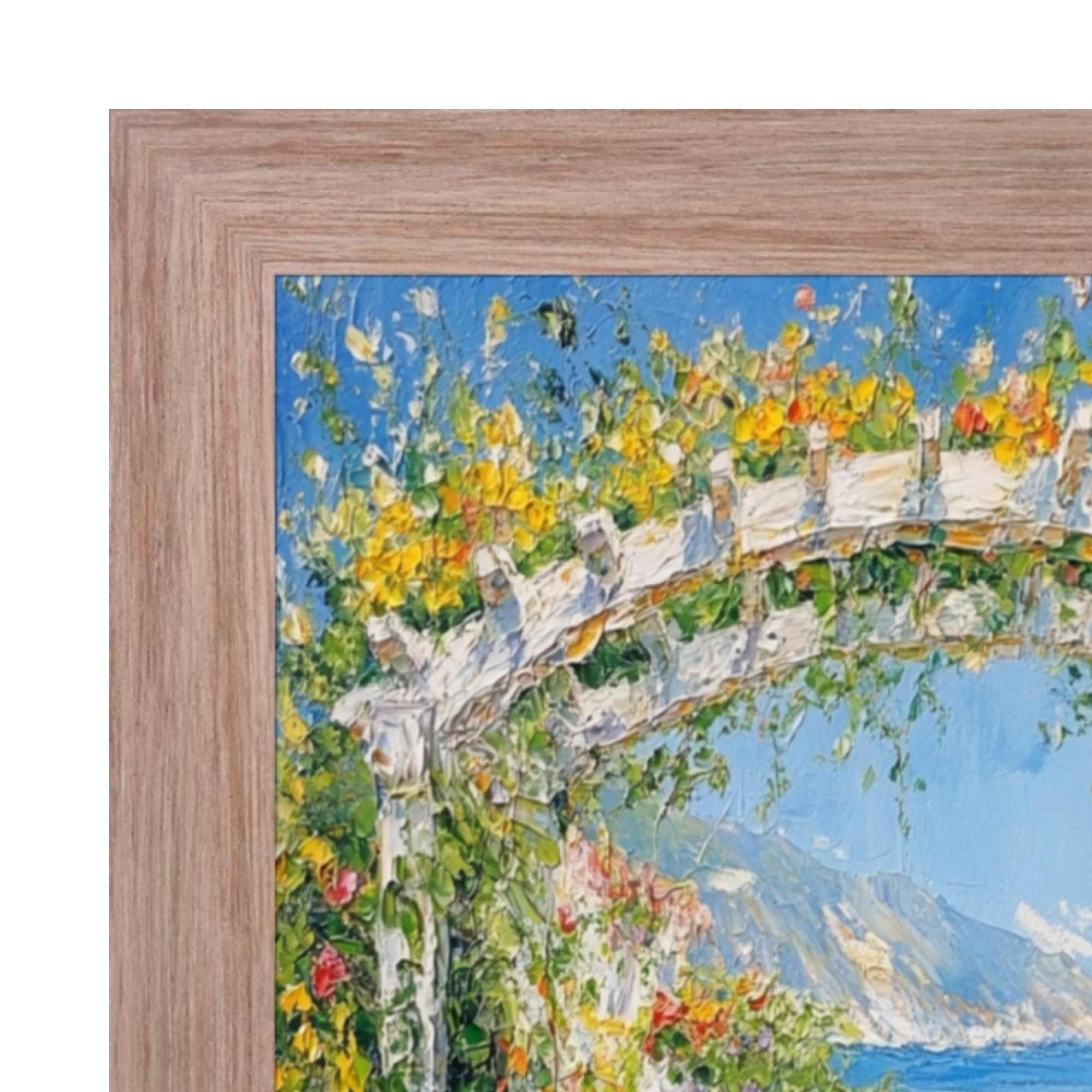 11x11 Frame Weathered White Wash Wood Grain Picture Frame