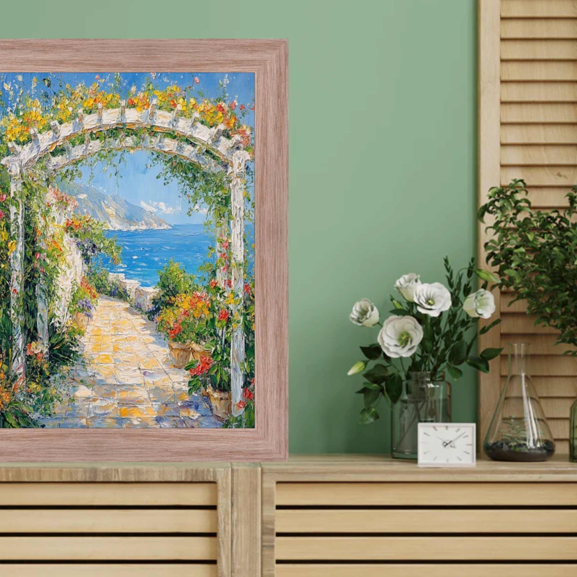 11x11 Frame Weathered White Wash Wood Grain Picture Frame