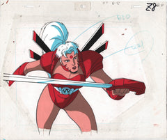 Jim Lee Sexy Zealot WildCATs Production Animation Art Cel Nelvana 1994-5 z8