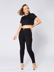 LARA STRETCH SKINNY JEAN - BLACK
