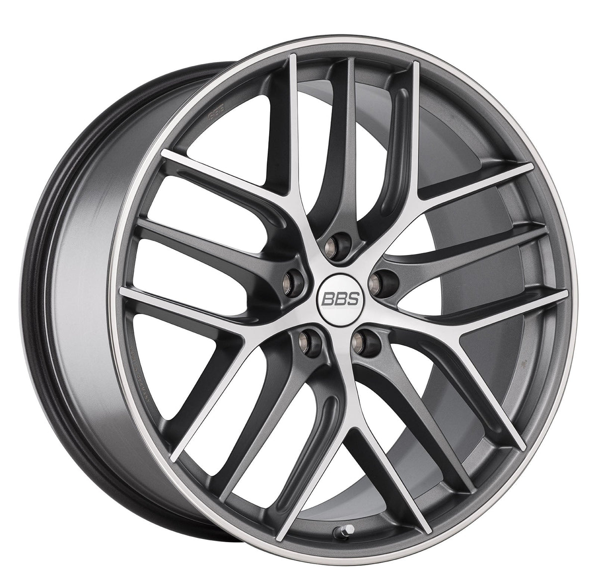 BBS CC-R 19x8.5" 5x112 ET30, Dark Grey / Machined