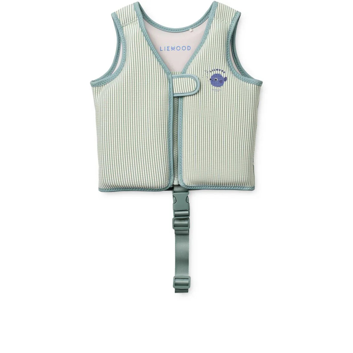 Gilet de Bain en Tissu Gaufré DOVE Peppermint / Sandy