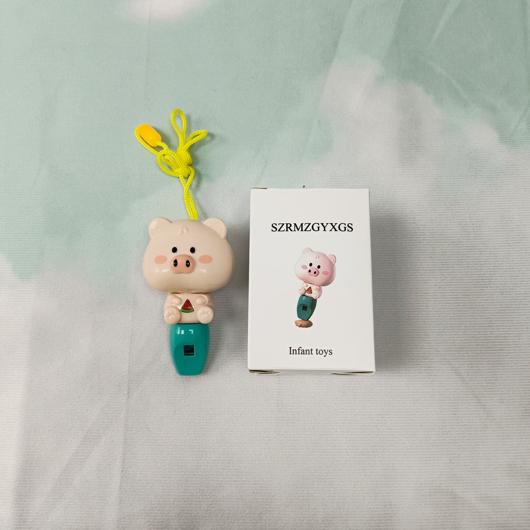 SZRMZGYXGS Infant toys-Cartoon Pig-Shaped Children’s Whistle Toy for Early Sound Exploration