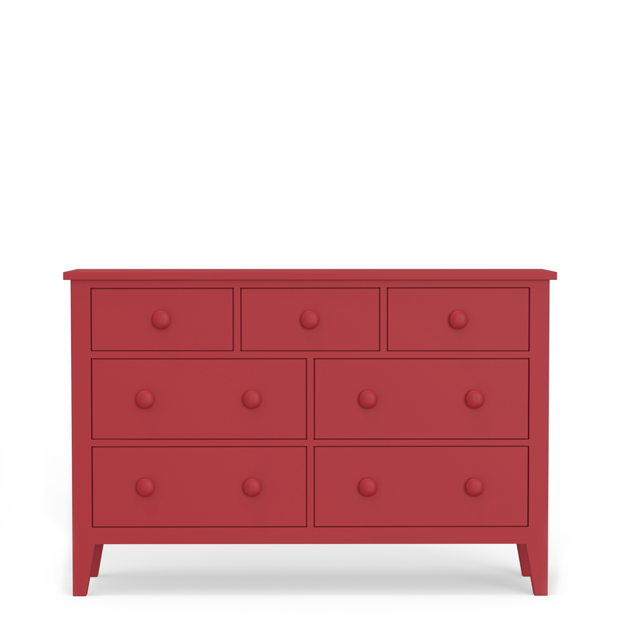 Maine Cottage Colorful Double Dresser | Shaker Style 7-drawer Double Dresser