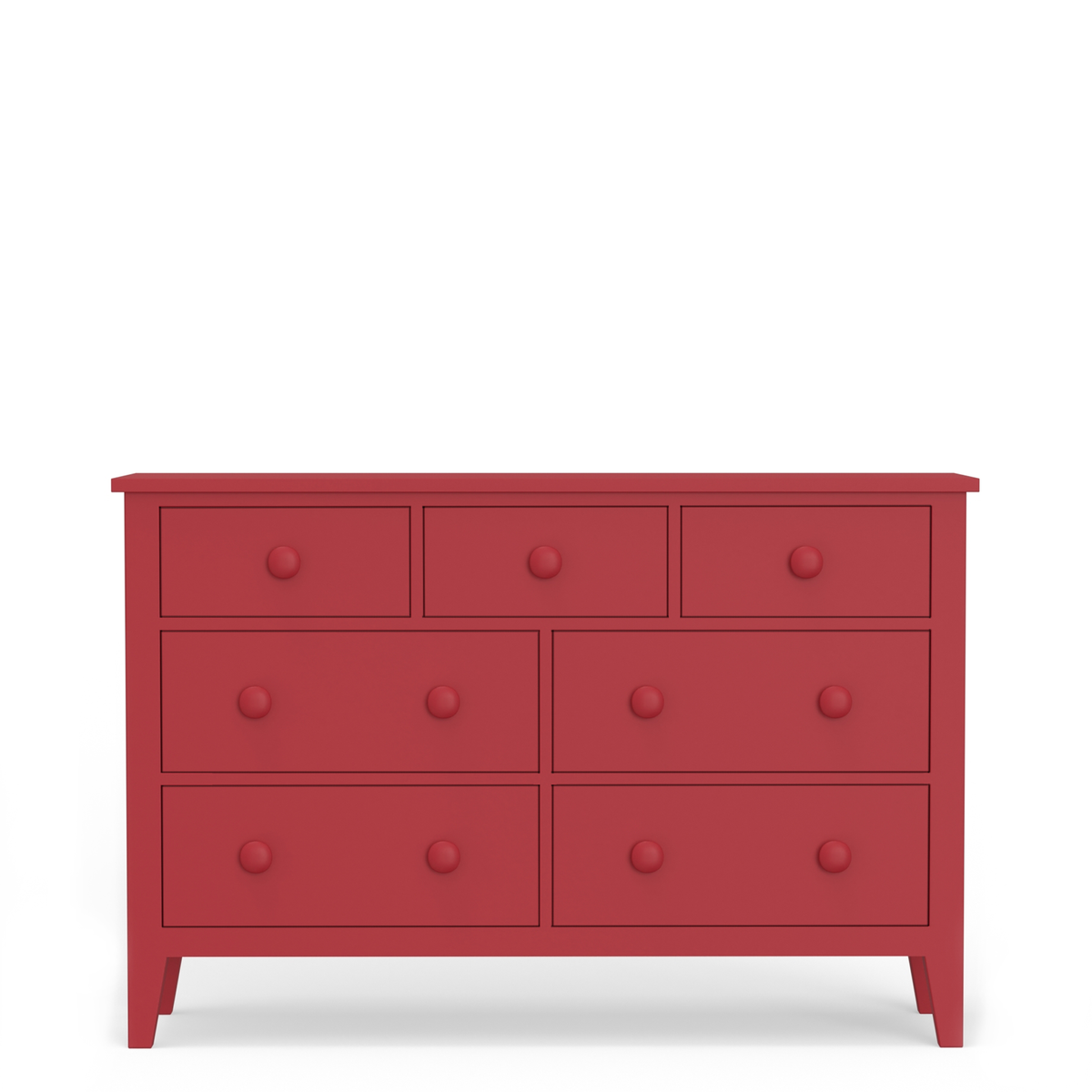 Maine Cottage Colorful Double Dresser | Shaker Style 7-drawer Double Dresser