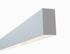 Alberko LED Channel - 535ASL - Slim Linear Pendant, 4 ft - Silver