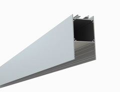 Alberko LED Channel - 535ASL - Slim Linear Pendant, 4 ft - Silver