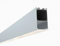 Alberko LED Channel - 535ASL - Slim Linear Pendant, 4 ft - Silver