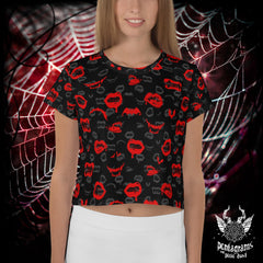Bites n Bats - All-Over Print Crop Tee