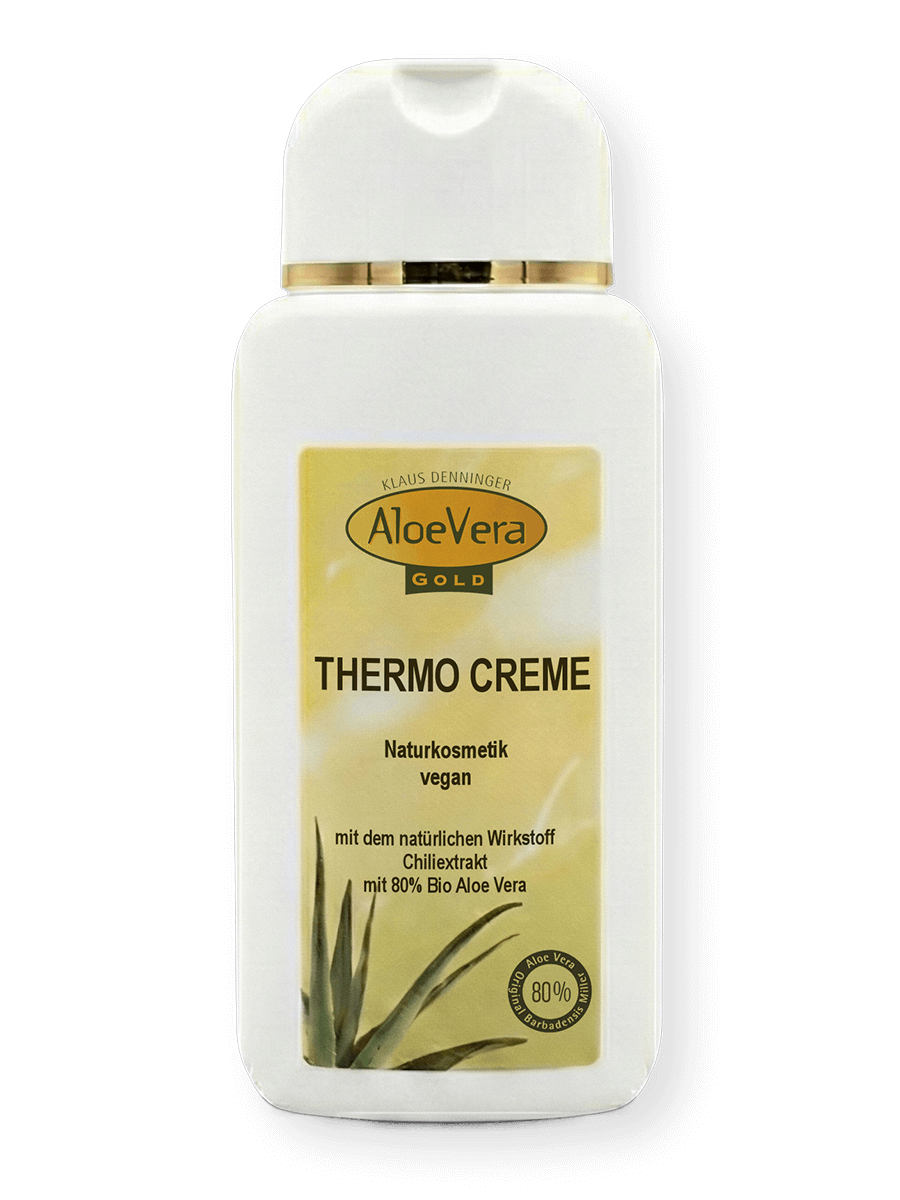 Aloe Vera Gold Thermo Creme mit Chili für intensive Wärmepflege