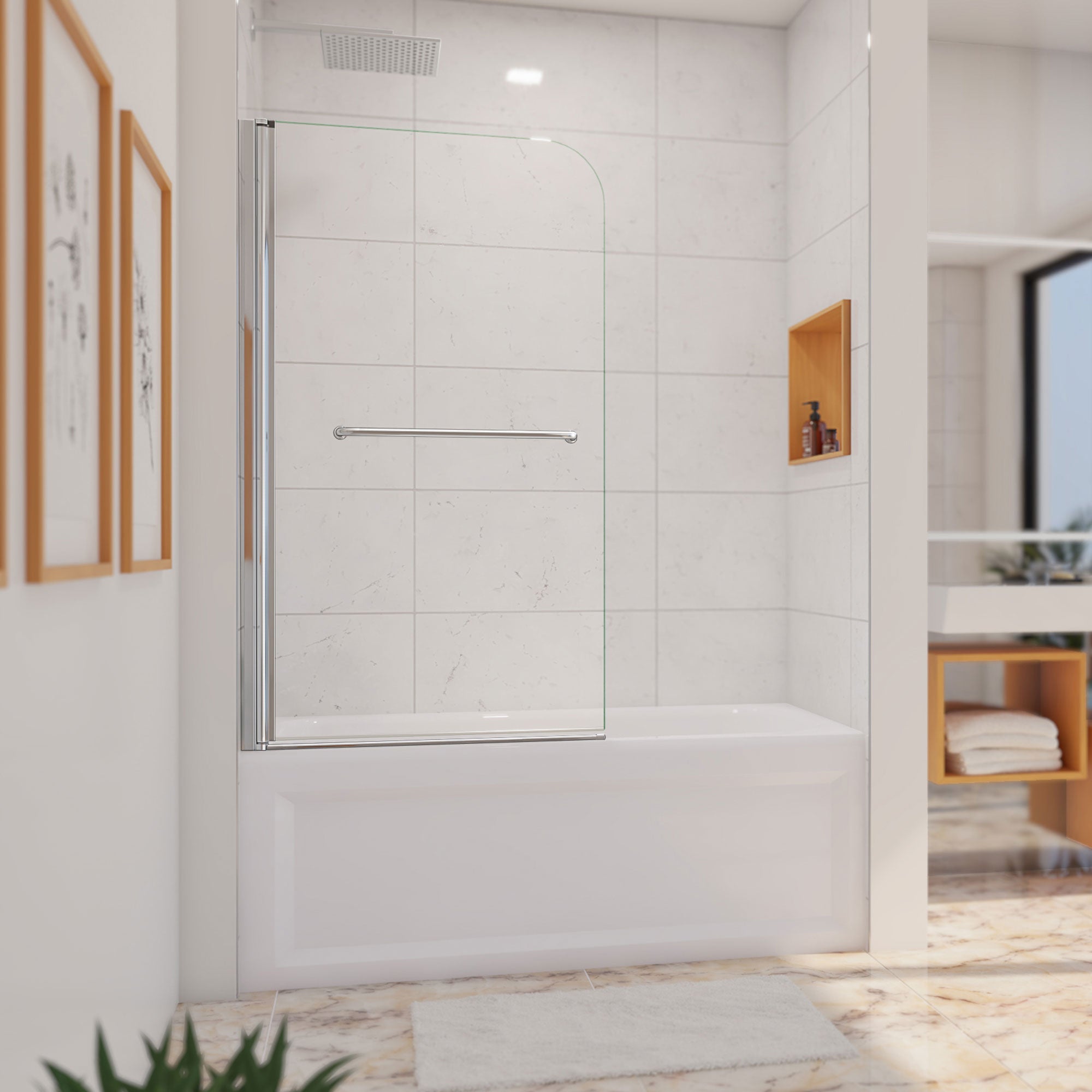 DreamLine Aqua Swing 34" W Swing Tub Door