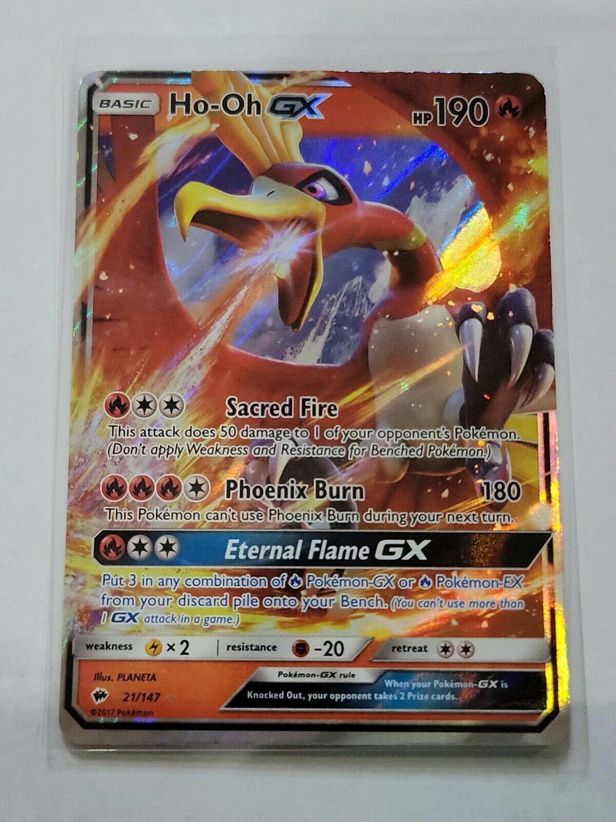 Ho-Oh GX - 21/147 - Pokemon TCG - Sun & Moon Burning Shadows - Awesome Deals Deluxe