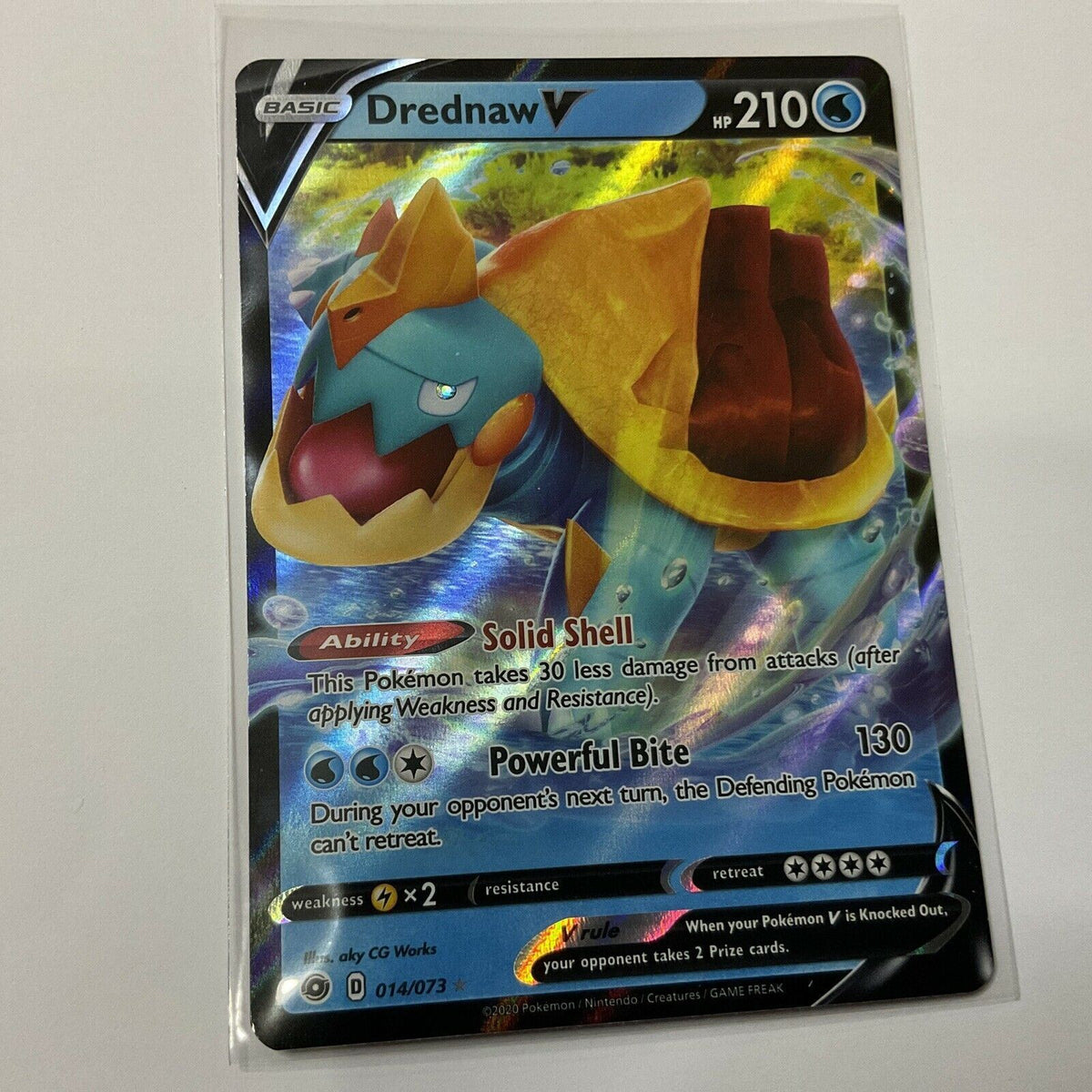 Pokemon Champion's Path Set ULTRA RARE Drednaw V 014/073 - Near Mint (NM) - Awesome Deals Deluxe
