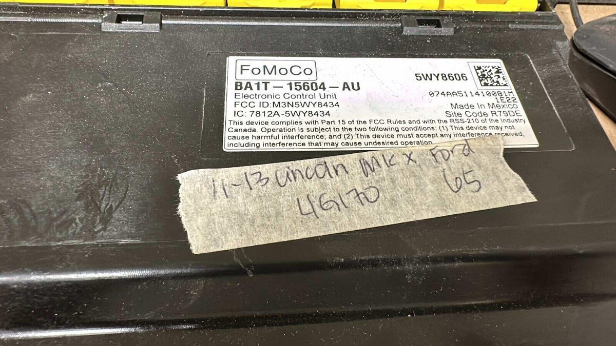 BA1T-15604-AU Lincoln MKX ecm ecu computer BA1T-15604-AU **Tested** - Swan Auto