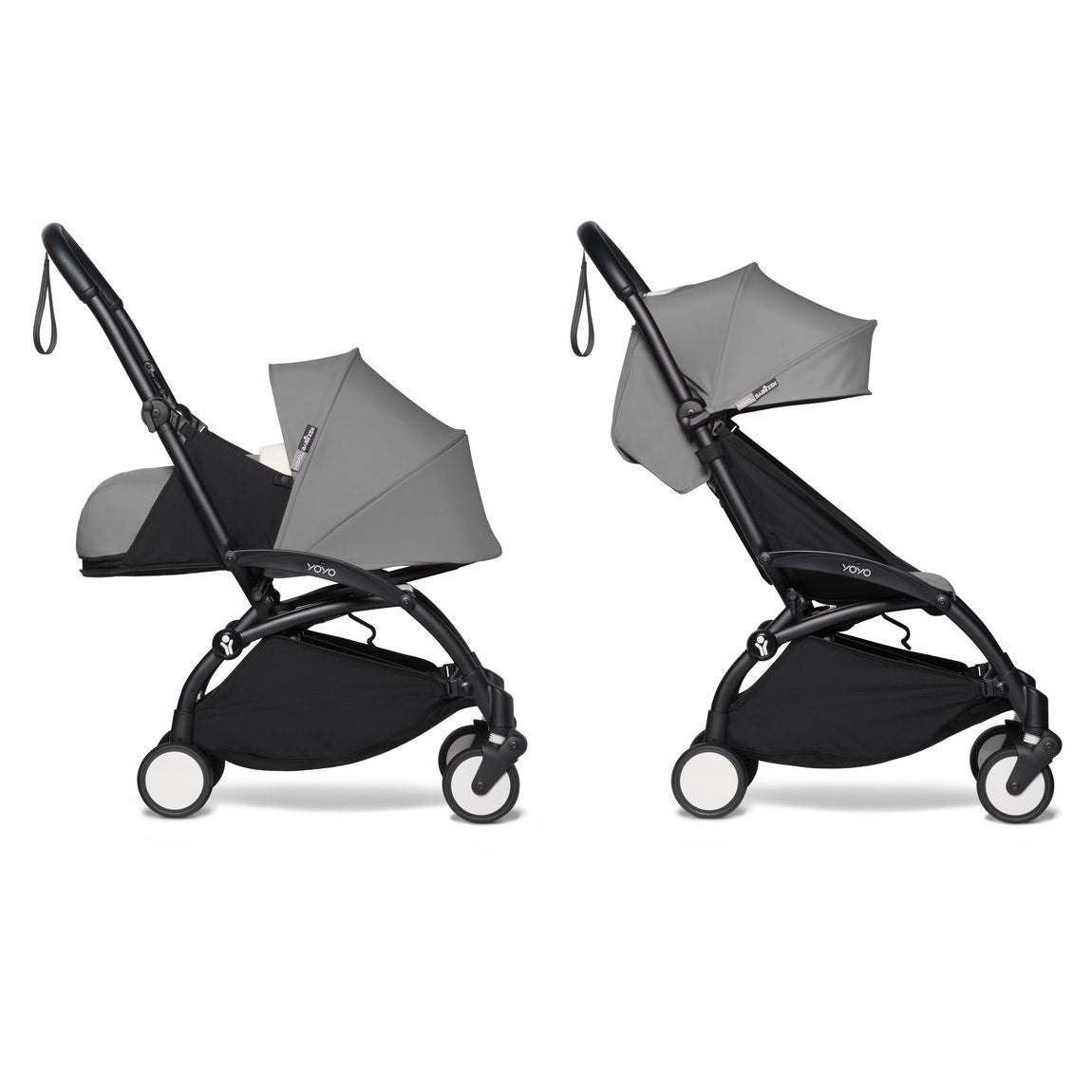 Babyzen YOYO² Complete Stroller Bundle With Black Frame in Grey