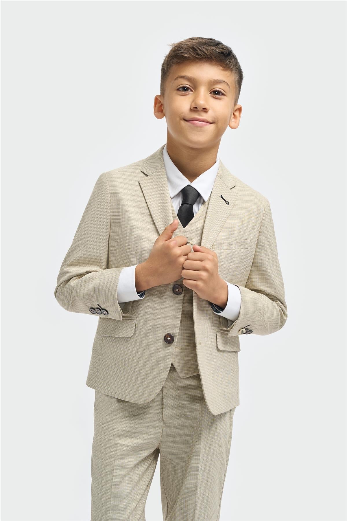 Driedelig pak voor kinderen - Hampton Beige