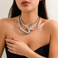 Serpent Collar Statement Necklace