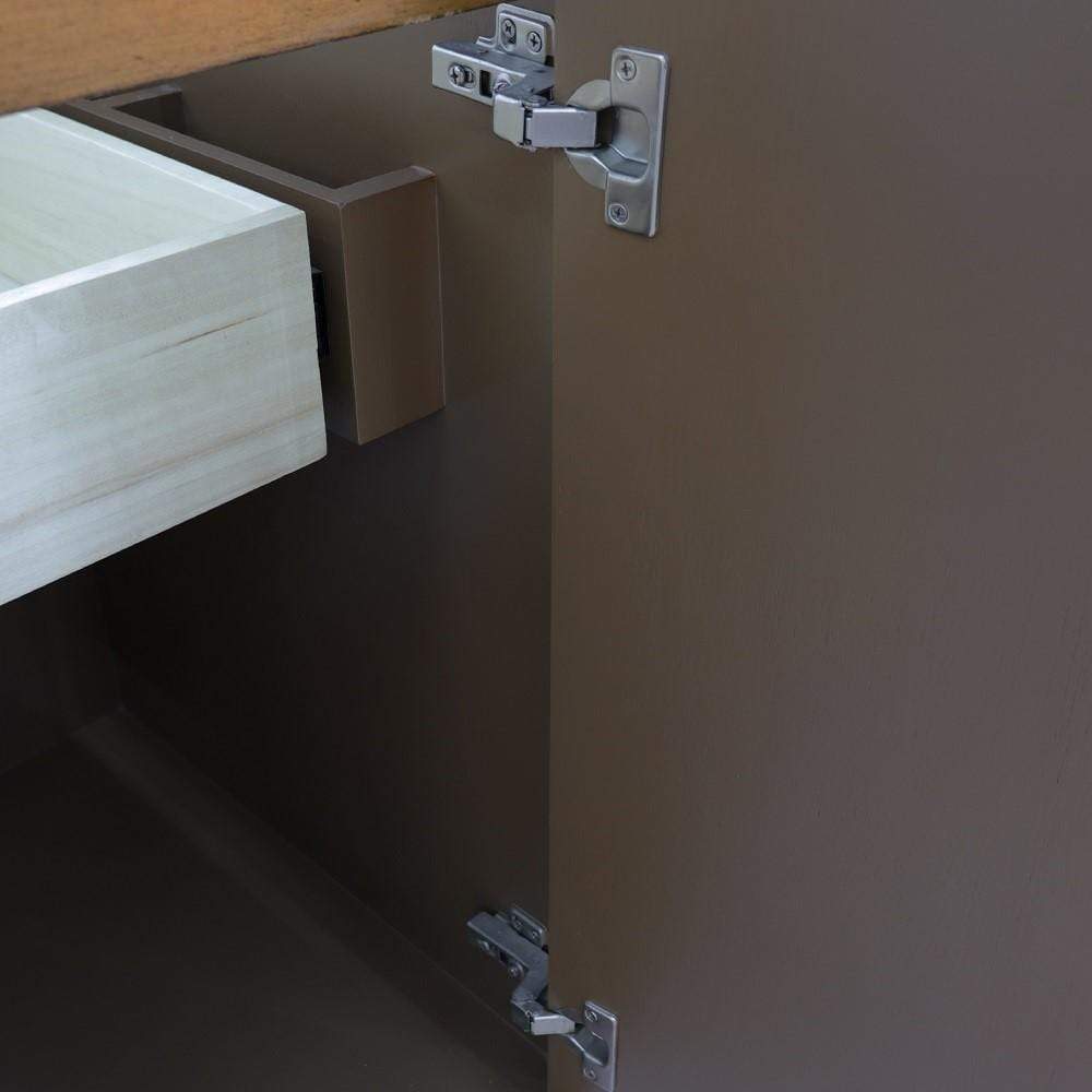 Bellaterra Home Vanity BellaTerra Home 31" Single sink vanity in Walnut finish with Gray granite with round sink 400901-31-WA-GYRD