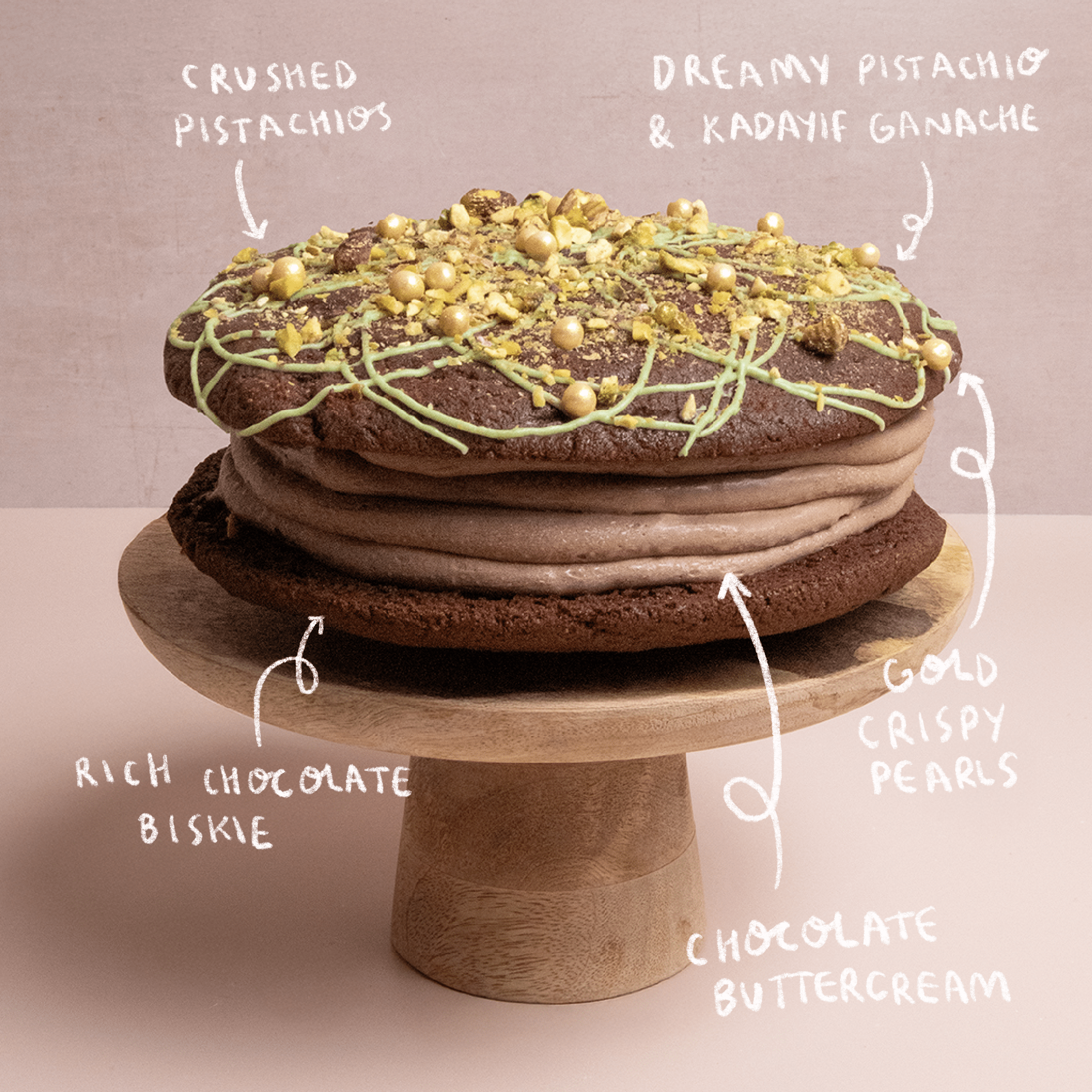 Cutter & Squidge Giant Dubai Chocolate Biskie