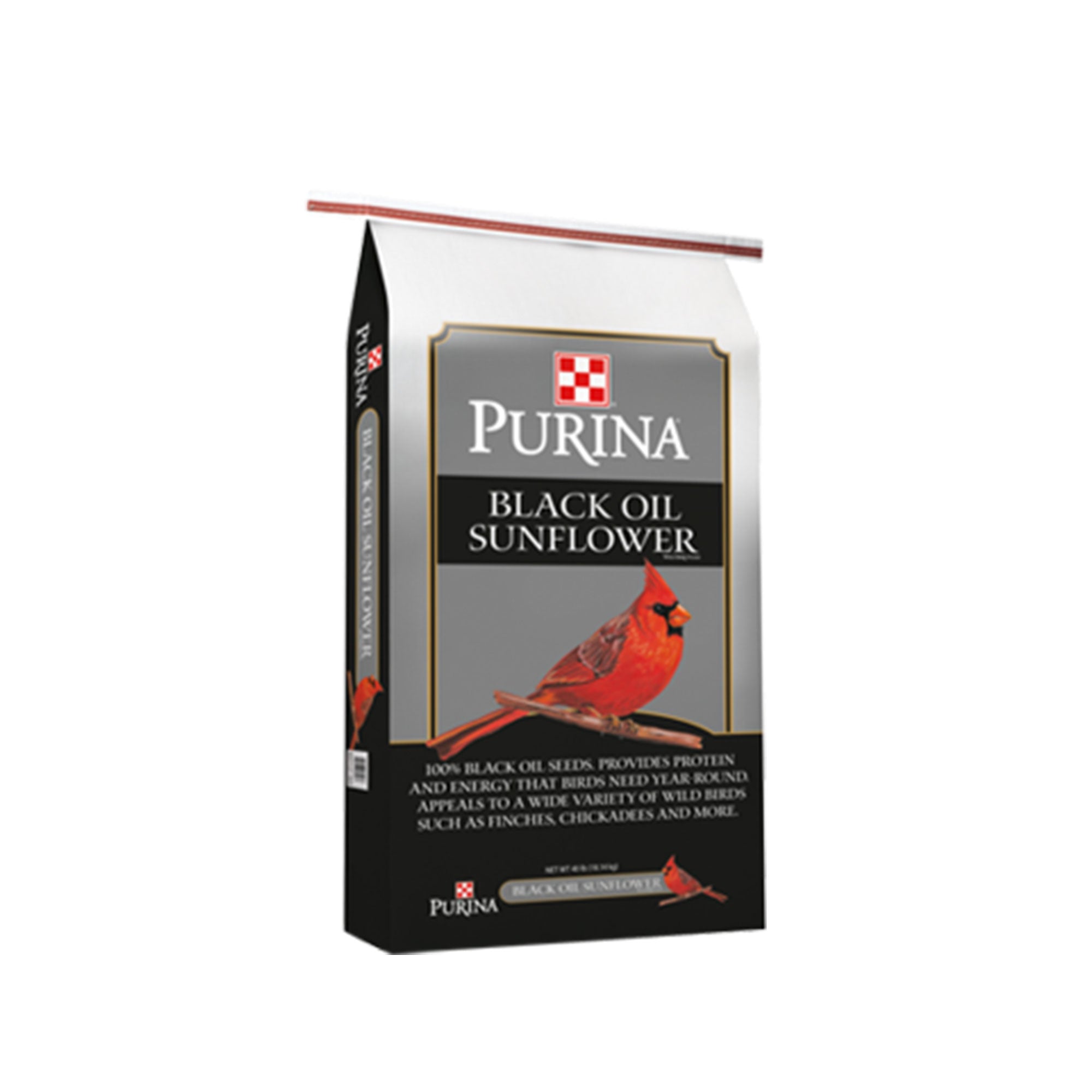 Purina Black Oil Sunflower Wild Bird Food 40 Pound bag