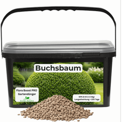 Buchsbaum Dünger mit Langzeitwirkung | Flora Boost PRO NPK 8 - 4 - 5 Gartendünger - Flora Boost