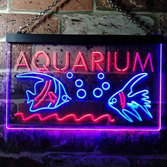Fish Aquarium LED Light Sign - LED Gift Works
