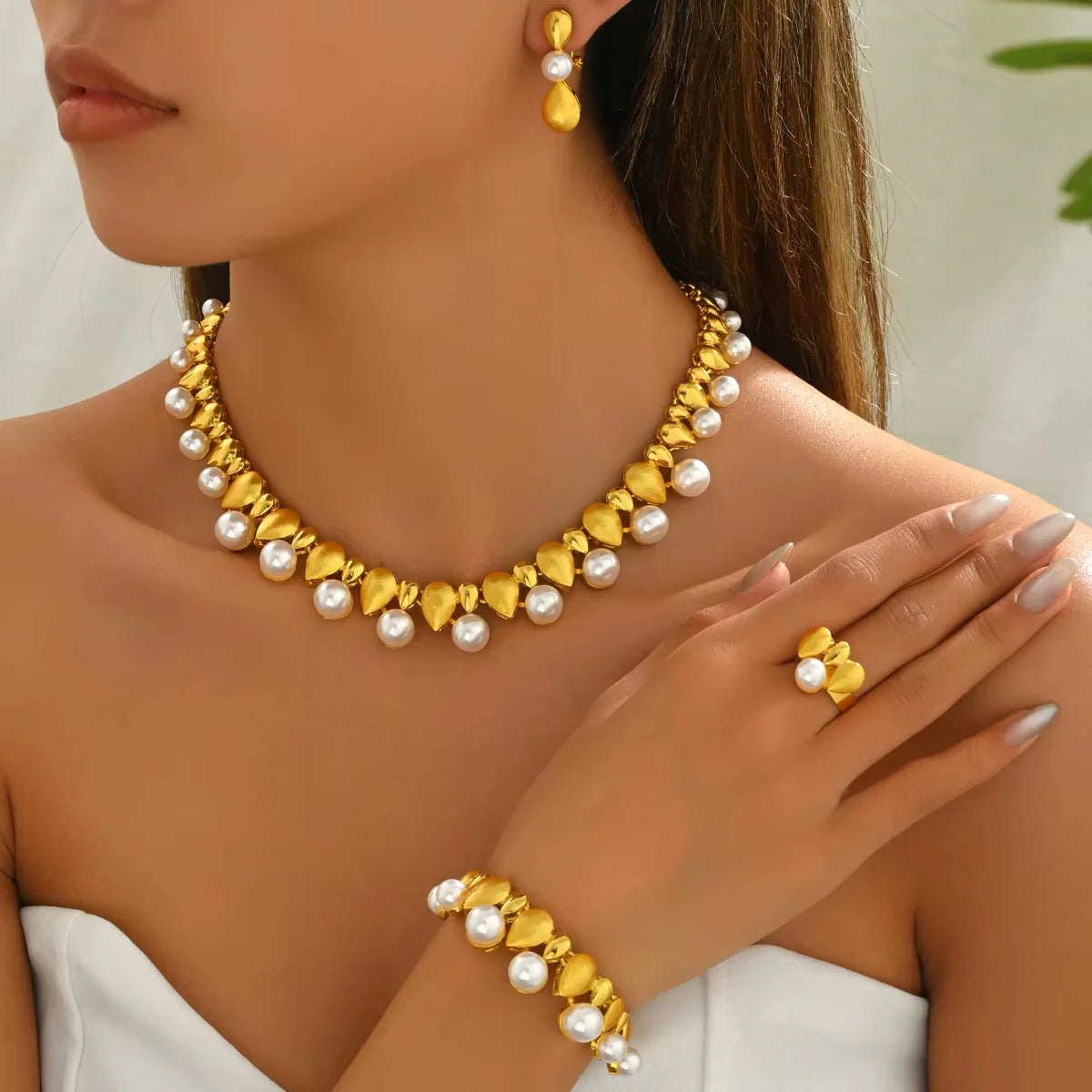 Pearl Waterdrop Jewelry Set