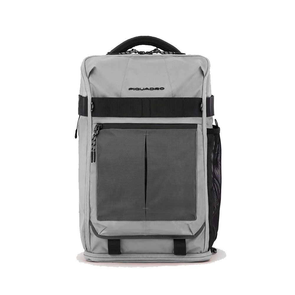 PIQUADRO Fahrradrucksack für 15,6 Zoll Computer mit hellen LEDs CA5998S125L grau