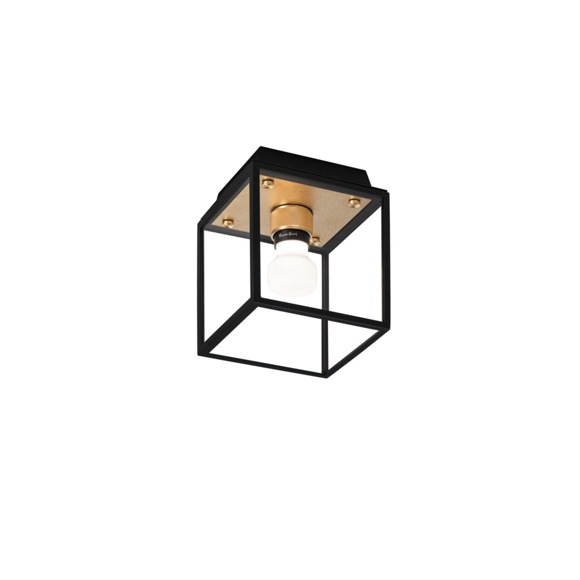 Caged Wet / Ceiling / Small / Brass