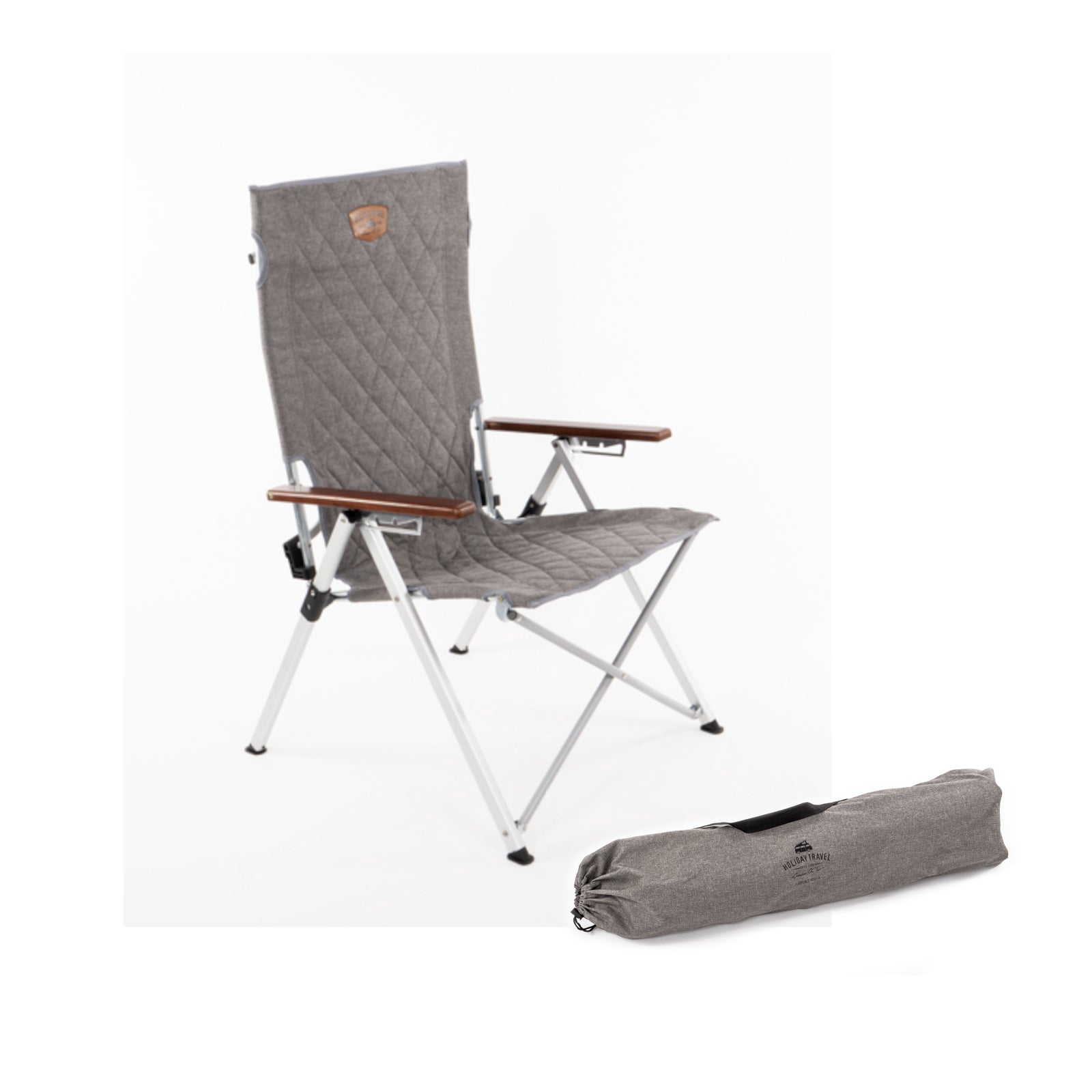 Campingstuhl JOPLIN Deluxe , Klappstuhl Angelstuhl Aluminium inkl. Packtasche – Holiday Travel