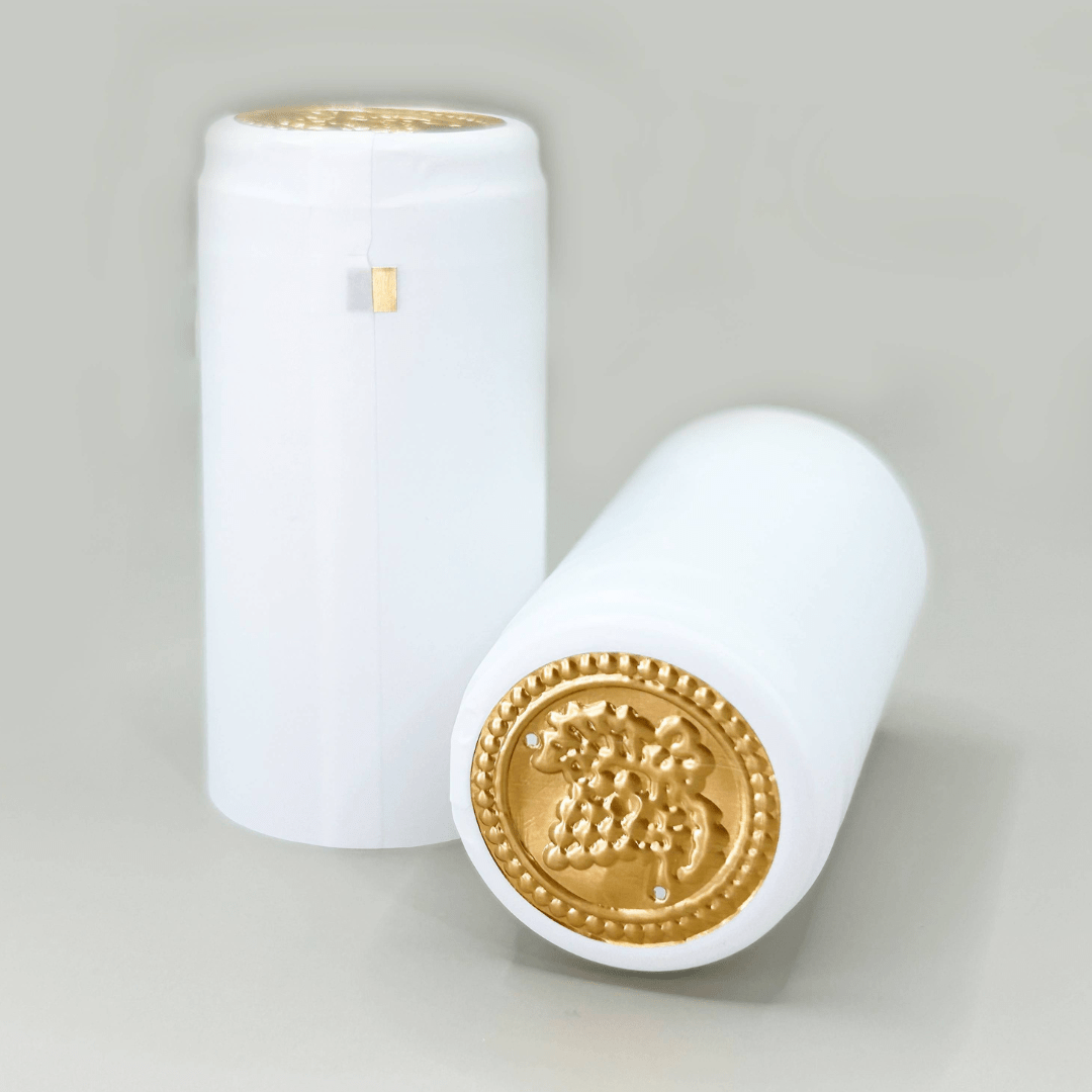 Cápsula PVC Color Blanco 30x60mm - Paquete 100 Pz - Hacer Vino