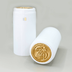 Cápsula PVC Color Blanco 30x60mm - Paquete 100 Pz - Hacer Vino