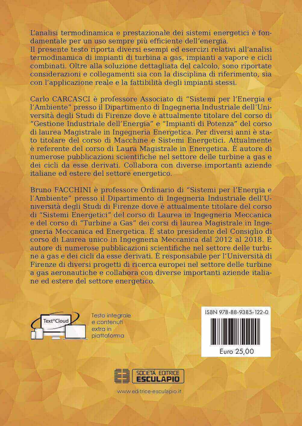 CARCASCI FACCHINI - Esercitazioni di Sistemi Energetici
