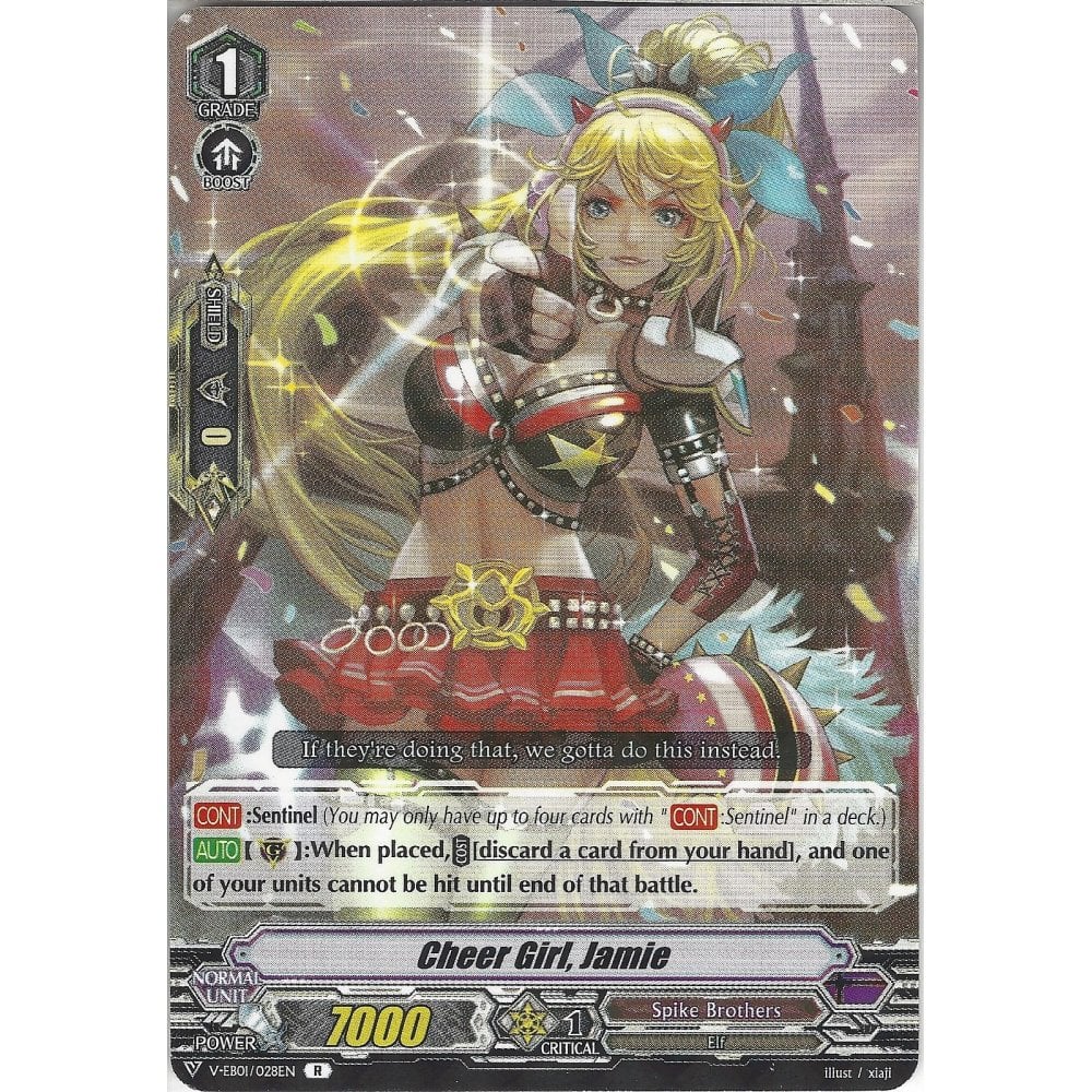 Cardfight Vanguard Cheer Girl, Jamie - V-EB01/028EN R - Rare Card