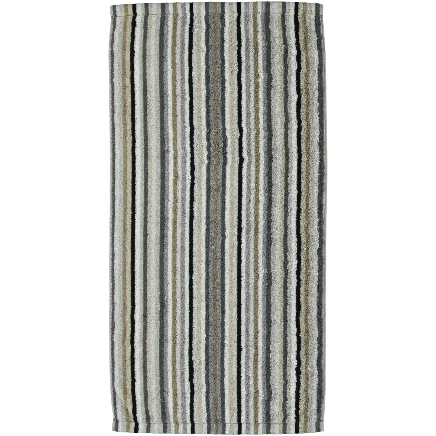 Cawo LifeStyle Handdoek Block kiezel 50x100 cm