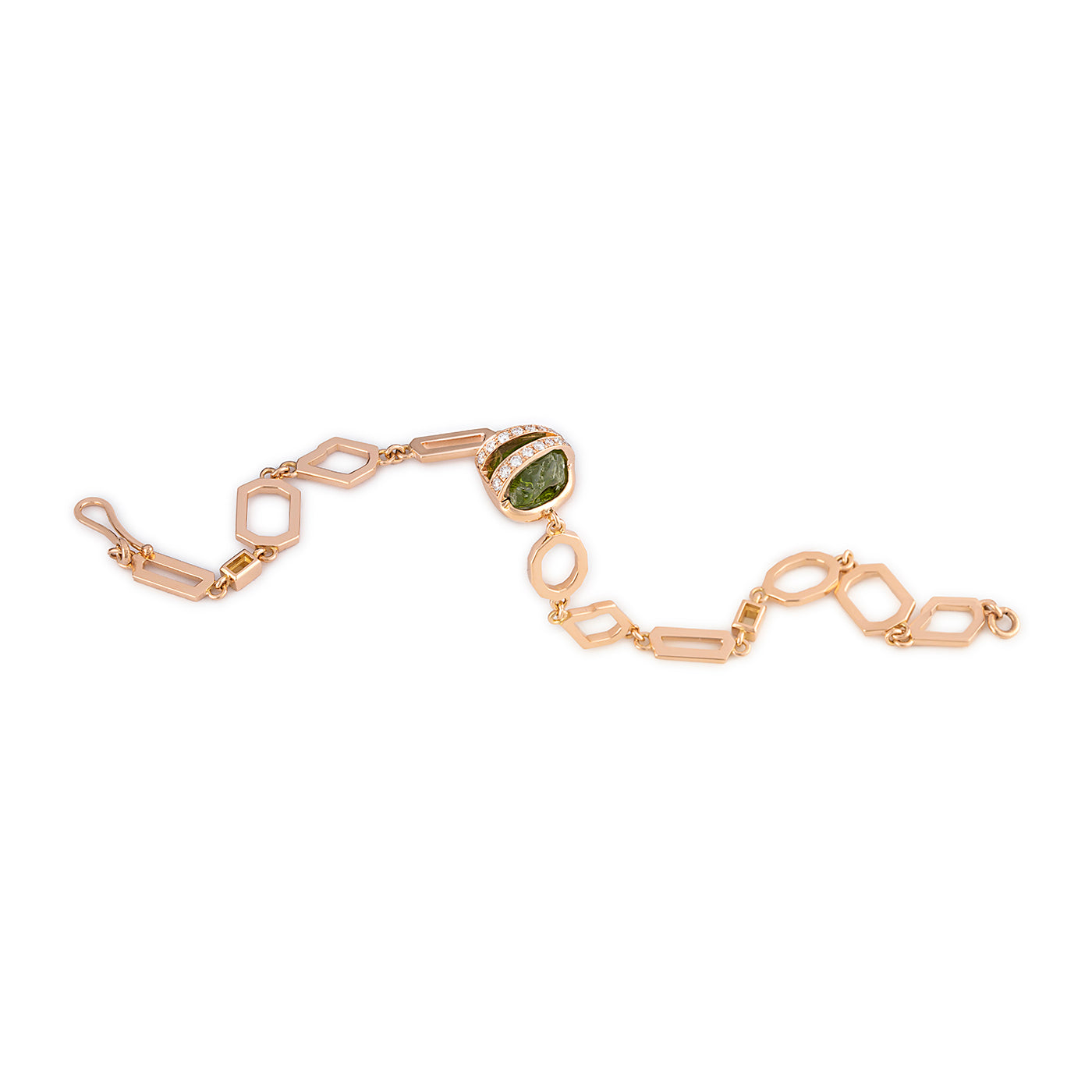 Amour Chain Bracelet Green