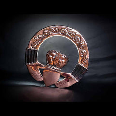 Copper Claddagh Wall Plaque