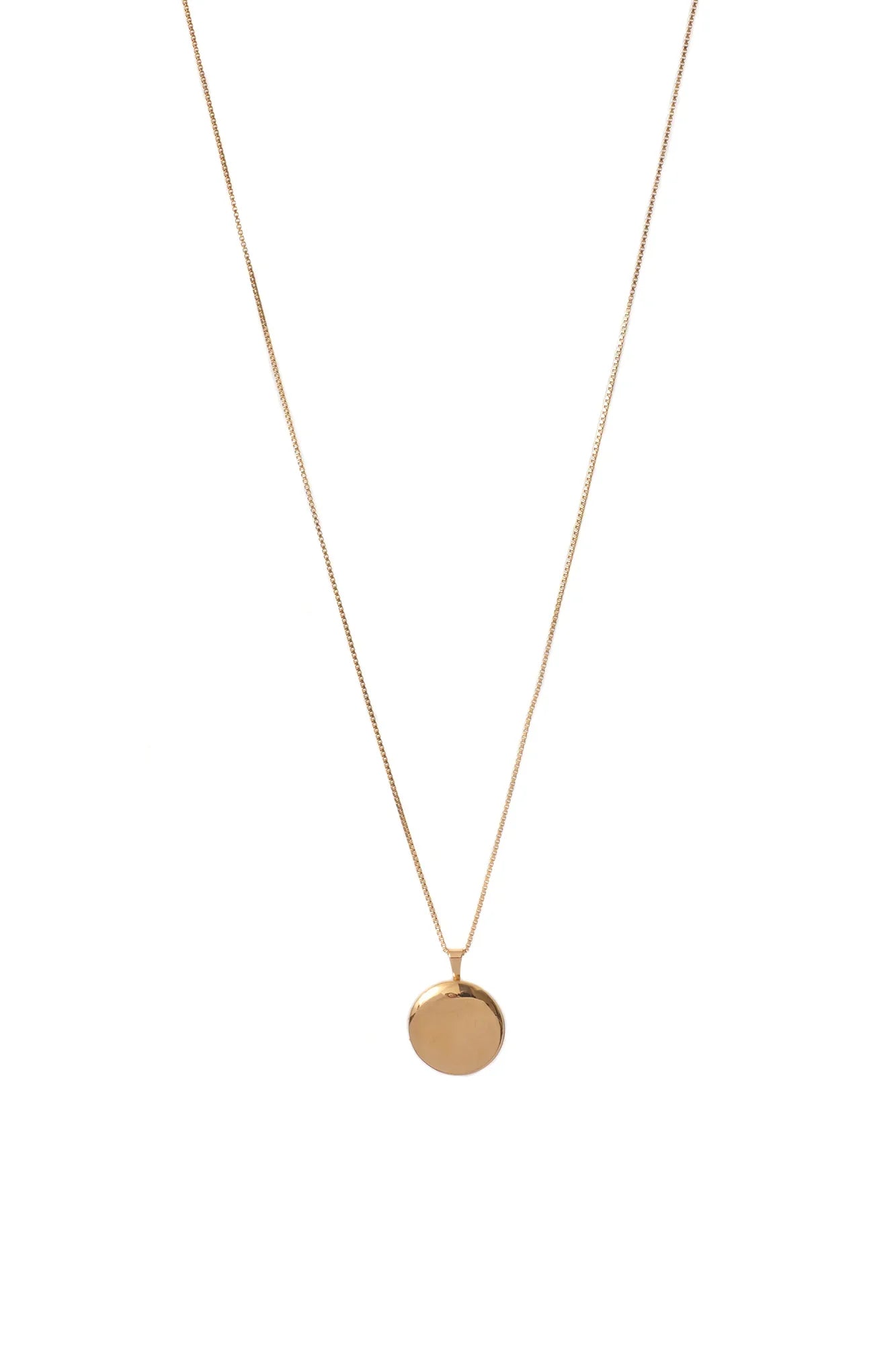 LISBETH JEWELRY - COLLIER MÉDAILLON CLASSIQUE - OR REMPLI