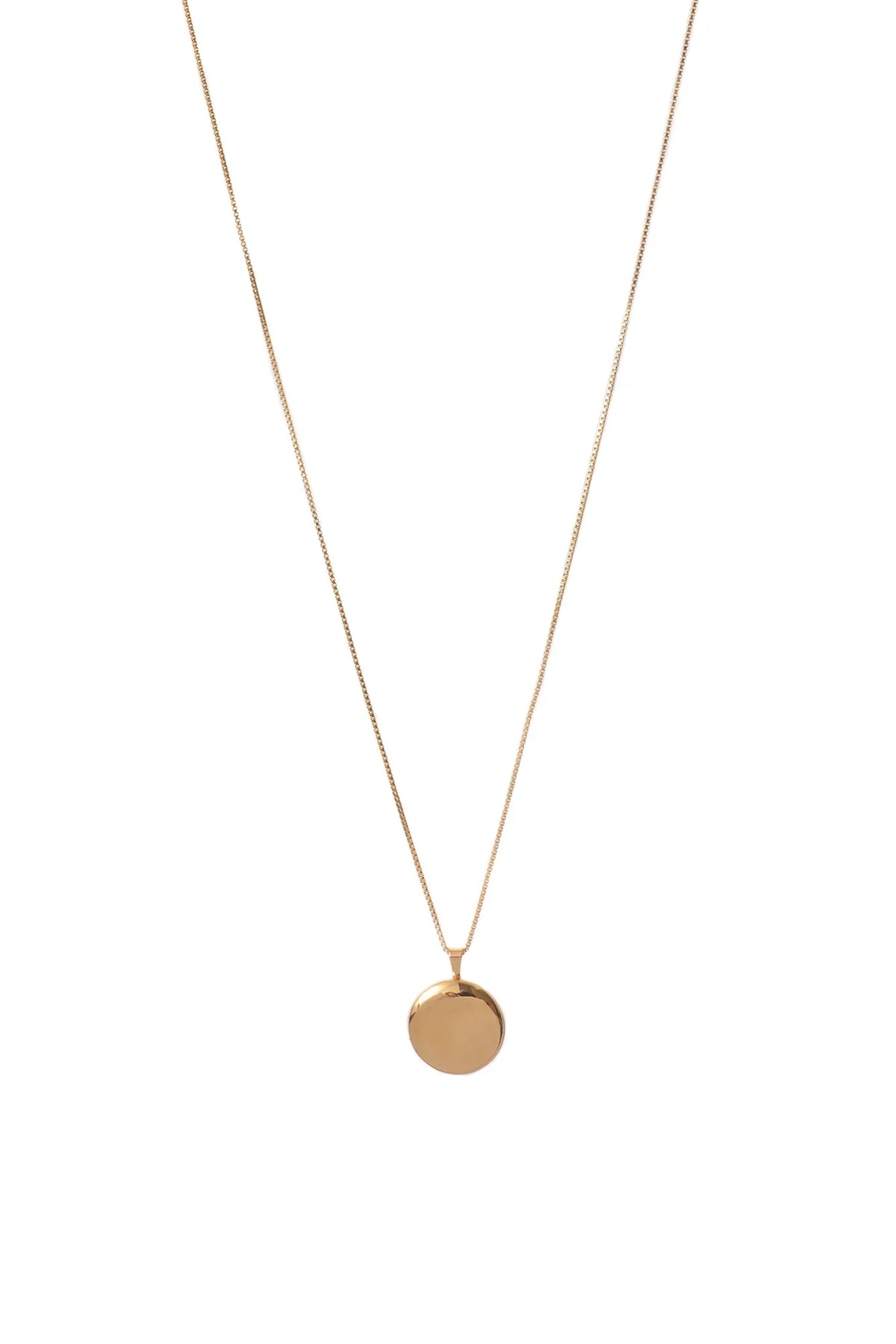 LISBETH JEWELRY - COLLIER MÉDAILLON CLASSIQUE - OR REMPLI